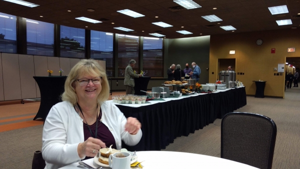 Breakfast with the meeting organizer Jodie O’Gorman